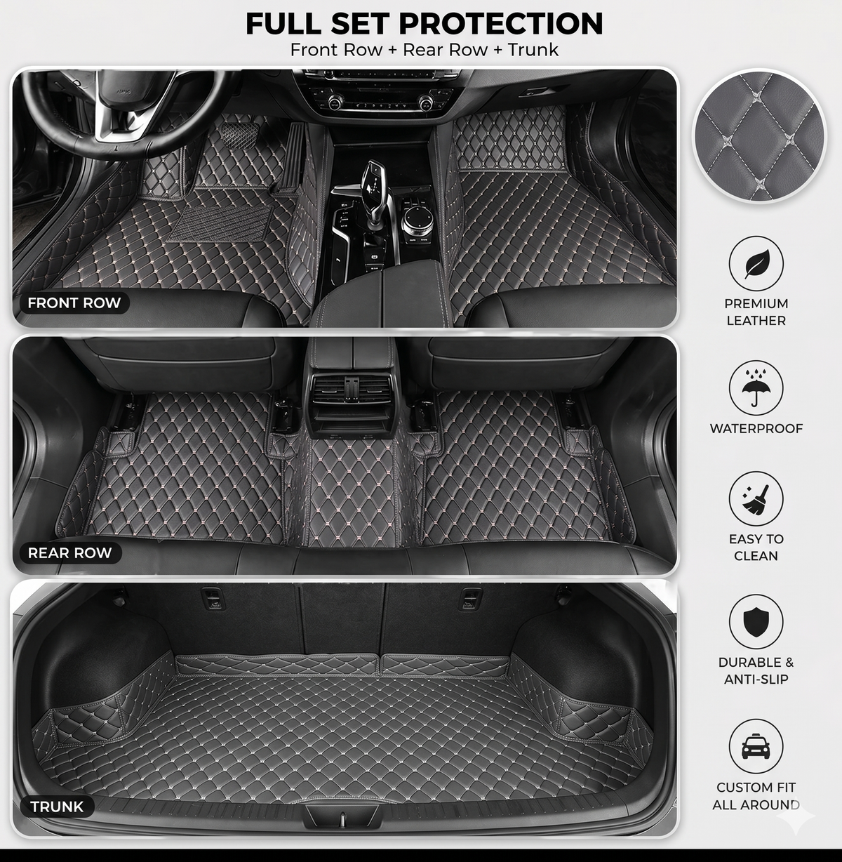 Elvie Heavy Duty Universal Fit Car Mats, SUVs, and TrucksMn2