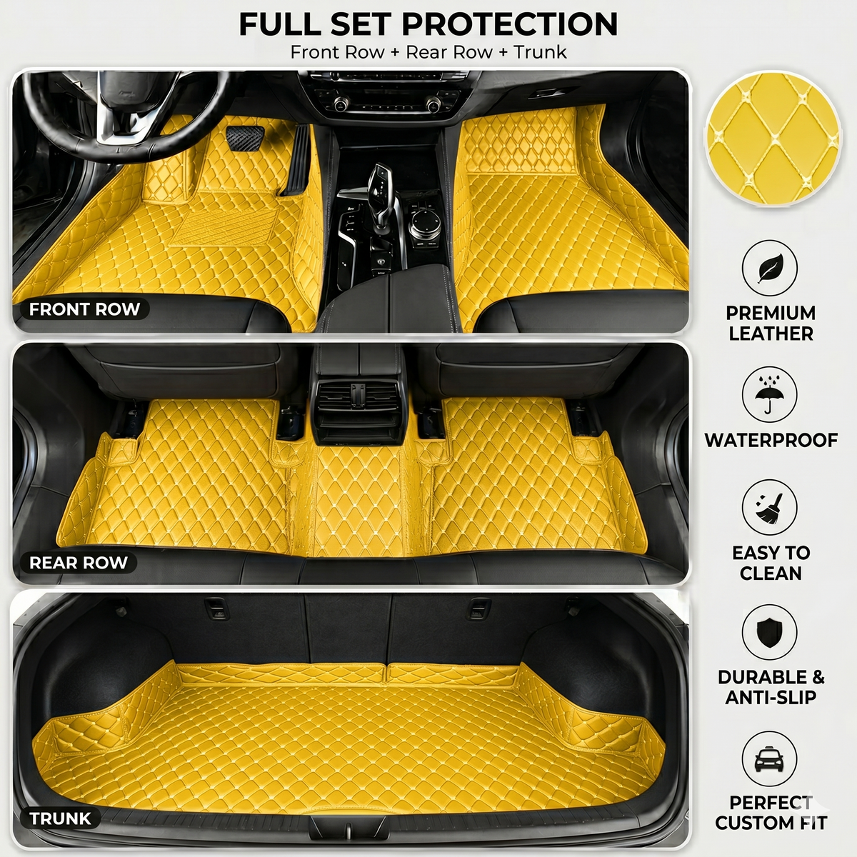 Elvie Heavy Duty Universal Fit Car Mats, SUVs, and TrucksMn2