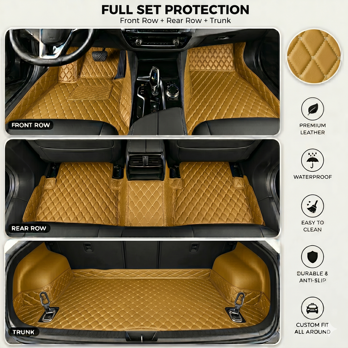 Elvie Heavy Duty Universal Fit Car Mats, SUVs, and TrucksMn2
