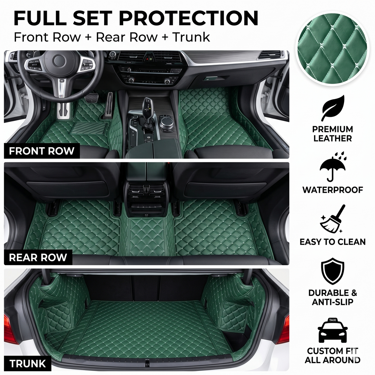 Elvie Heavy Duty Universal Fit Car Mats, SUVs, and TrucksMn2