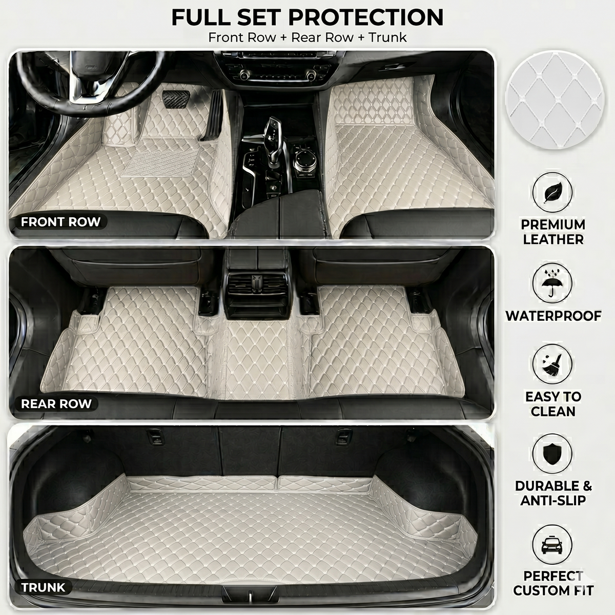 Elvie Heavy Duty Universal Fit Car Mats, SUVs, and TrucksMn2