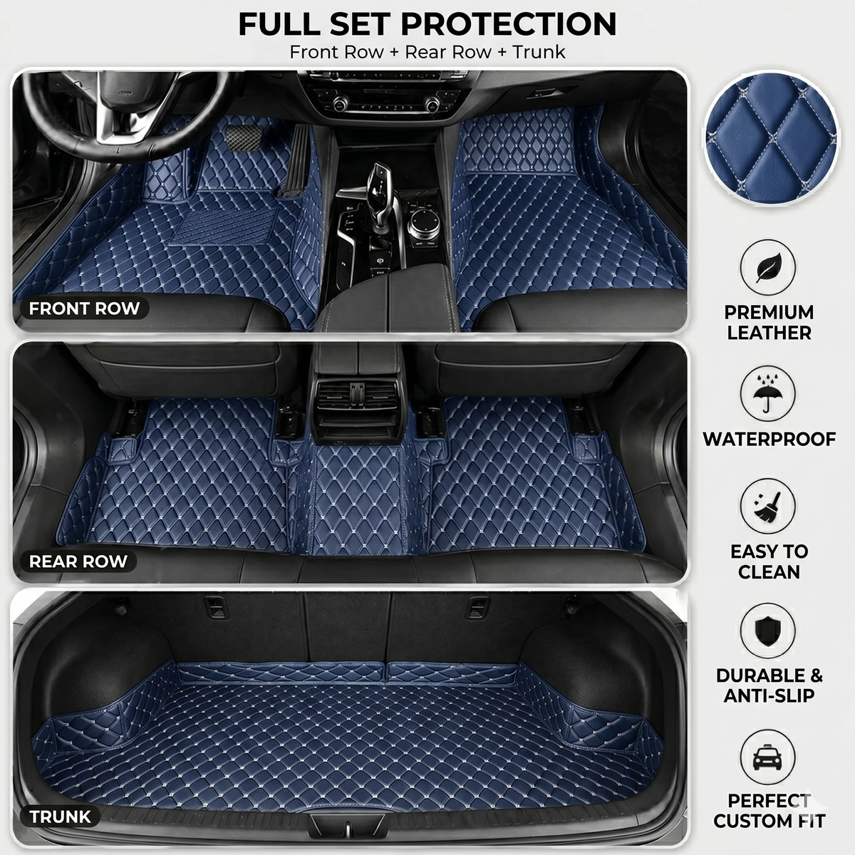 Elvie Heavy Duty Universal Fit Car Mats, SUVs, and TrucksMn2