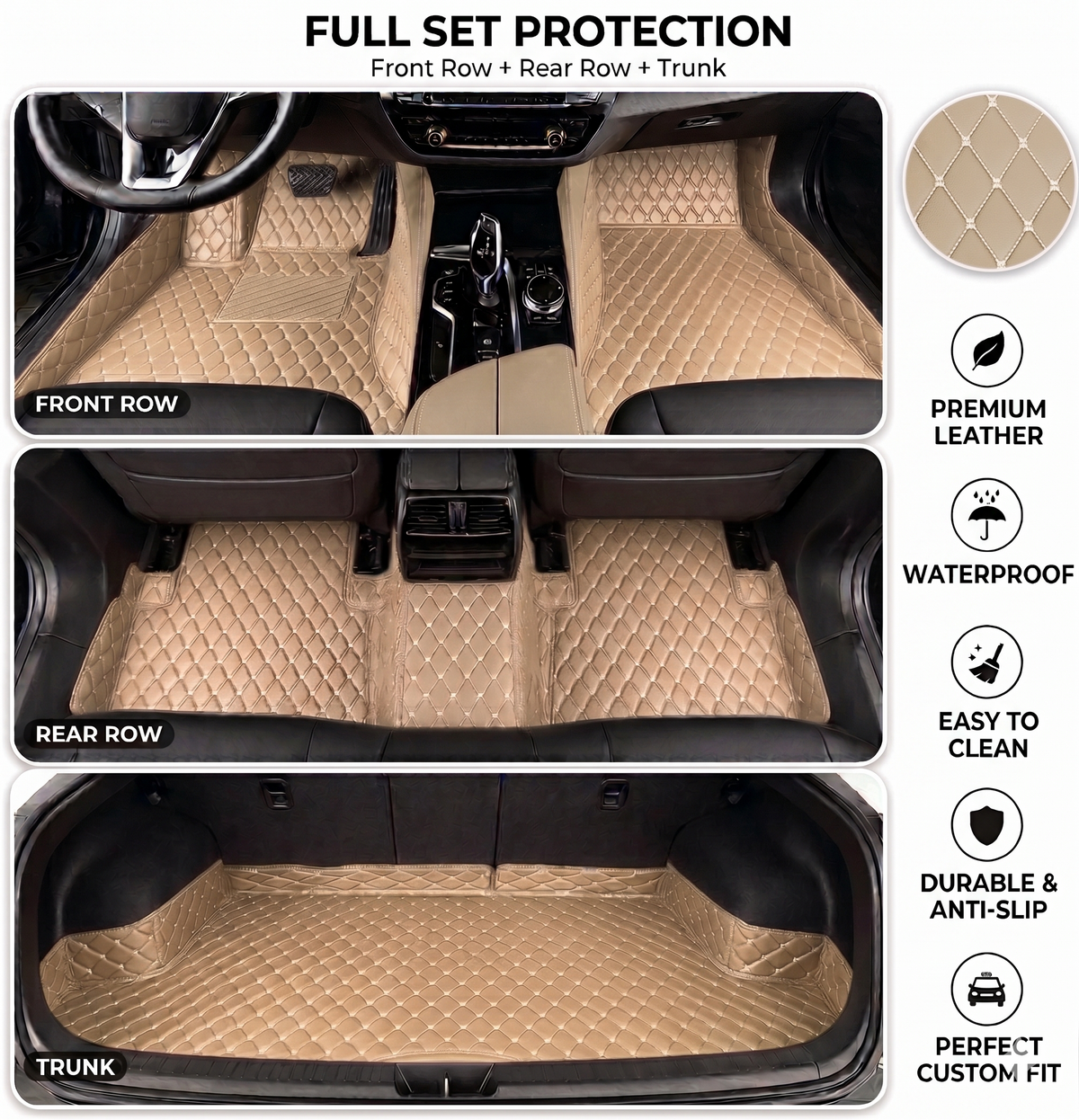 Elvie Heavy Duty Universal Fit Car Mats, SUVs, and TrucksMn2