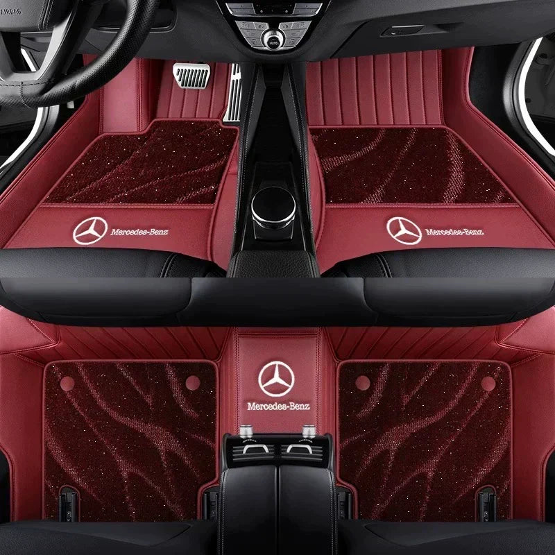 2026 Premium Full-Coverage Leather Car Floor Mats2