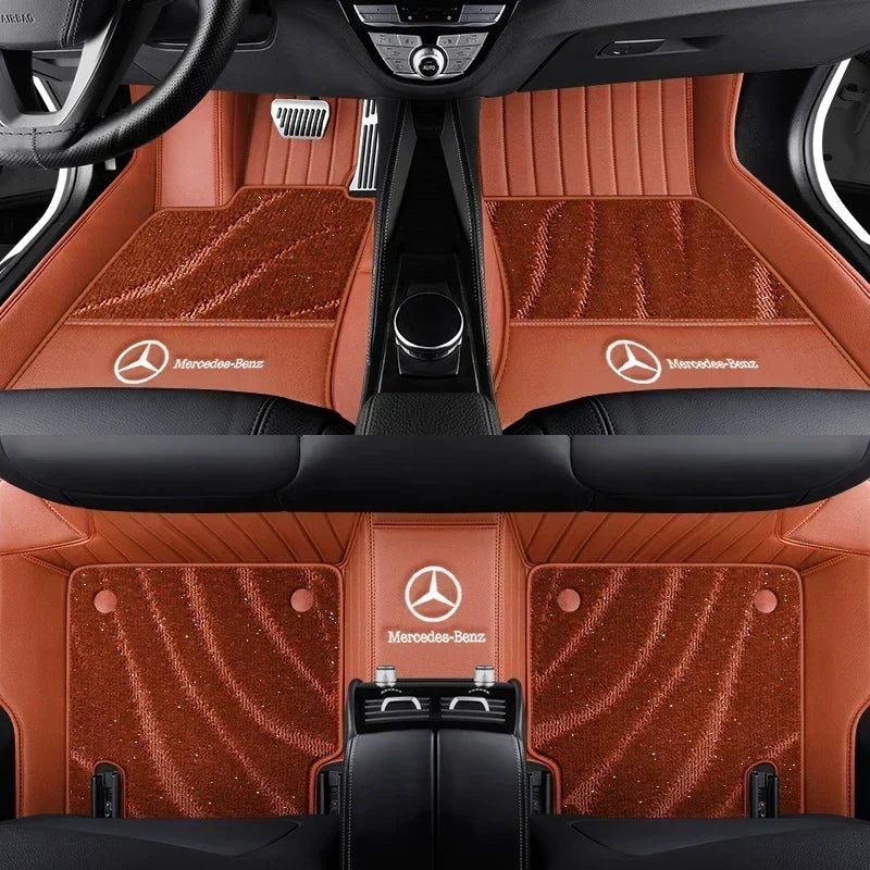 2026 Premium Full-Coverage Leather Car Floor Mats2